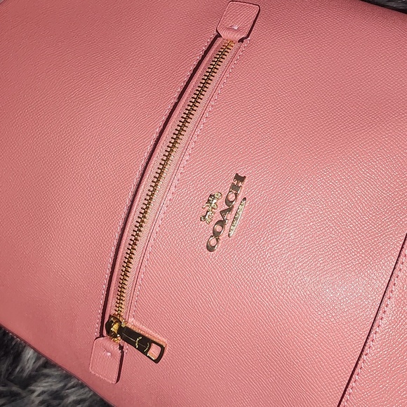 NWOT coralish pink coach backpack - Picture 2 of 16